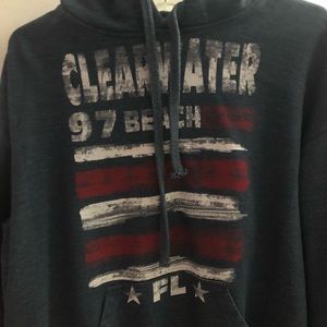 clearwater beach hoodie. Size Large